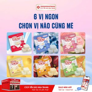 sữa chua sấy tổ yến có 6 vị giúp trẻ không bị ngán